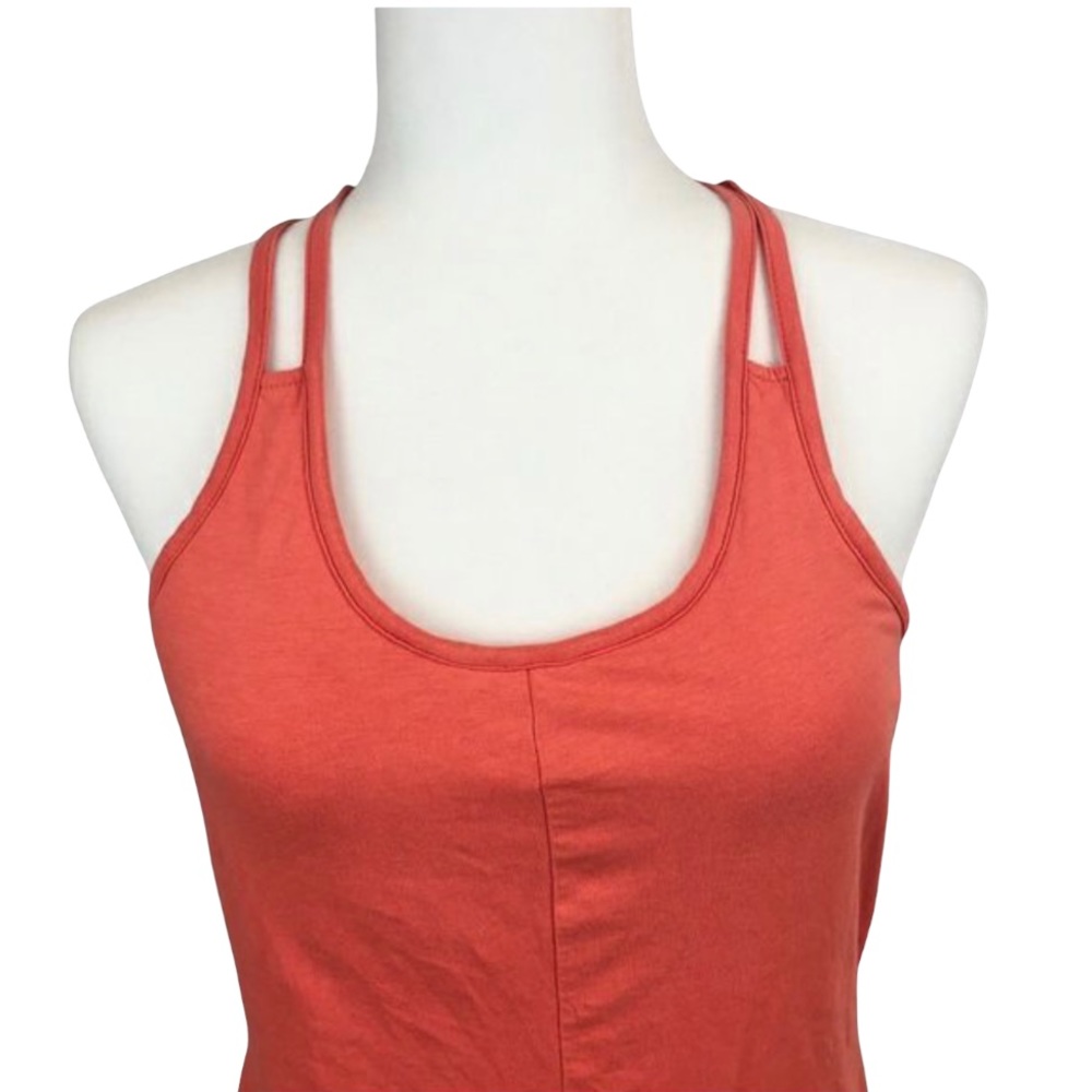 The North Face Orange Tank Top Great Quality Original Stretchable